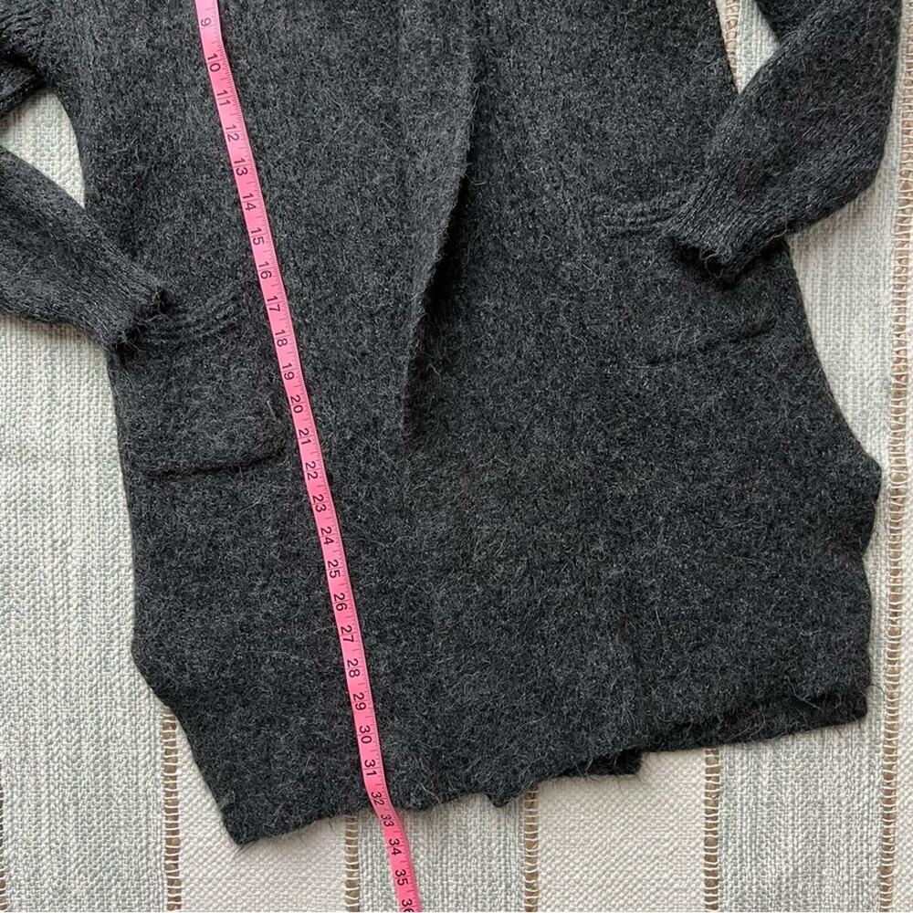 Simply Natural Grey Alpaca Acrylic Open Front Cardigan Sweater Women’s Size S-M - Picture 5 of 9